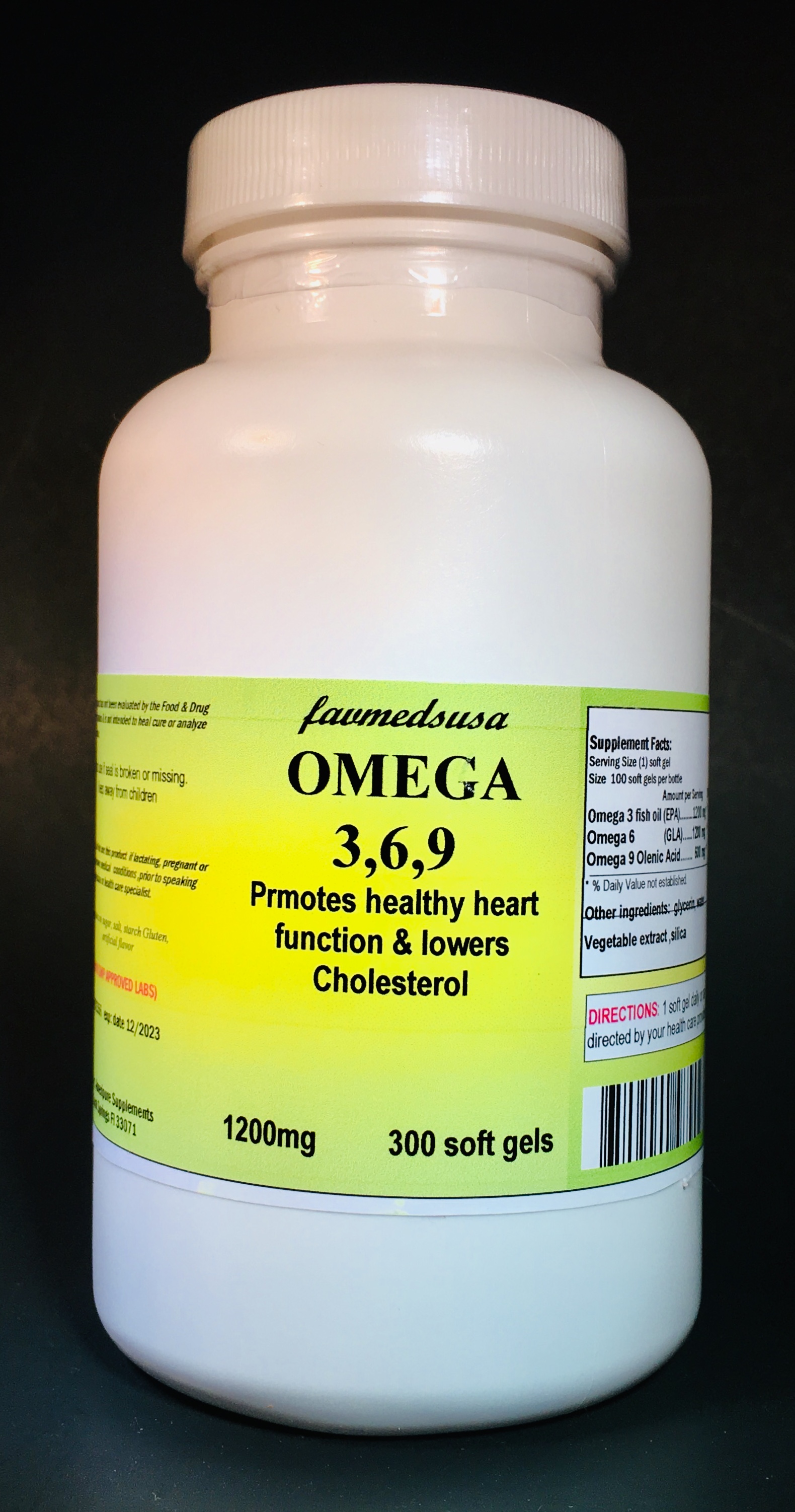 Omega 3,6,9 - 300 soft gels